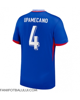 Franța Dayot Upamecano #4 Tricou Fotbal Replică European 2024 Barbati Acasa
